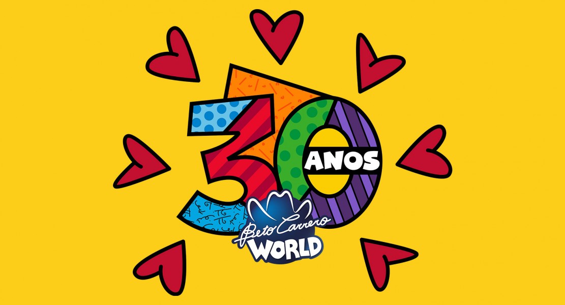 Logomarca comemorativa dos 30 anos do Beto Carrero World