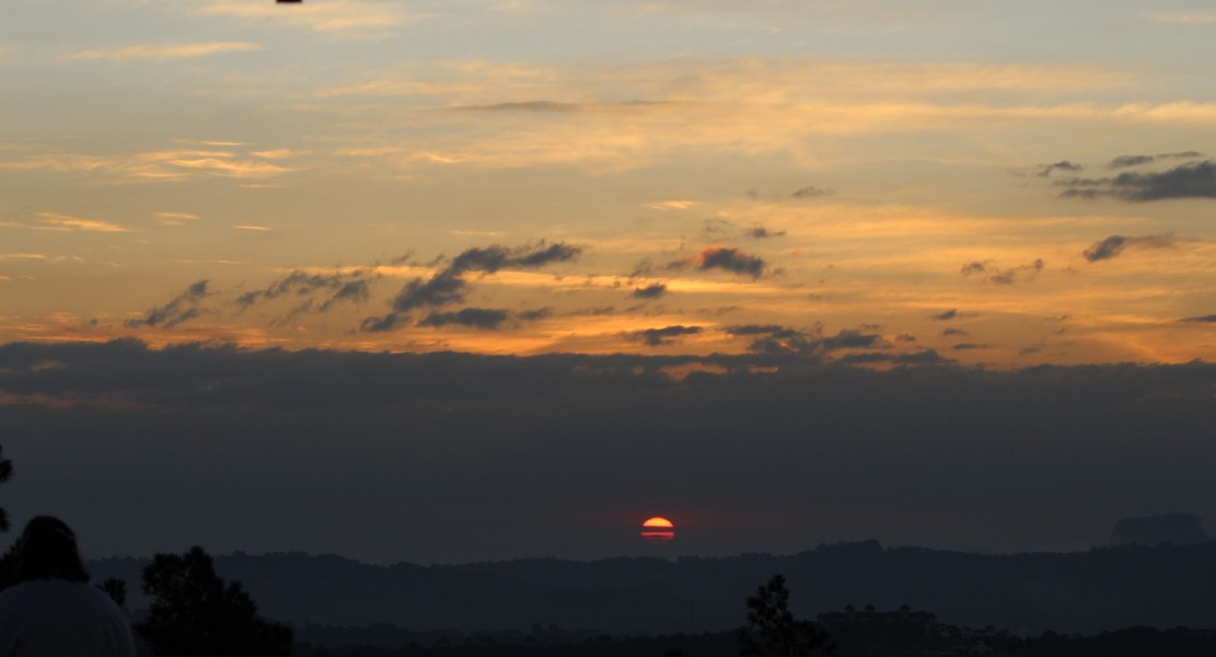 Por do sol no Prana Park