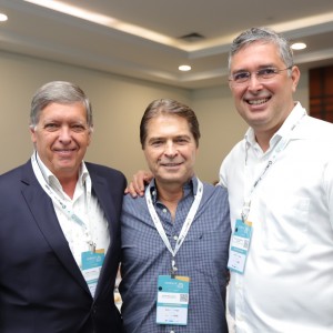 Daniel Catzman, da AAPA, com Alain Baldacci e Murilo Pascoal