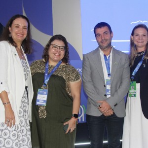 Carolina Negri, Miriam Alonso (X-Caret), Pablo Morbis e Cinthia Fernandes (ONU Turismo)