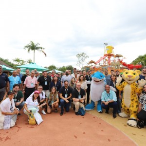 Equipe da visita técnica ao Blue Park Foz