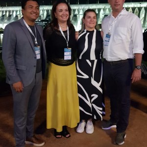 Yuri Benites, Carolina Negri, Aline Teigão e Murilo Pascoal - Itaipu e Sindepat na Itaipu Iluminada